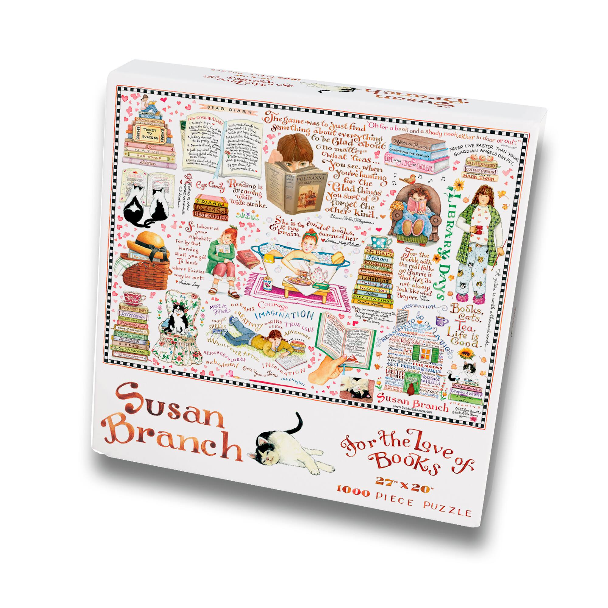 TF Publishing Books & Cats Susan Branch 1,000 Piece Jigsaw Puzzle